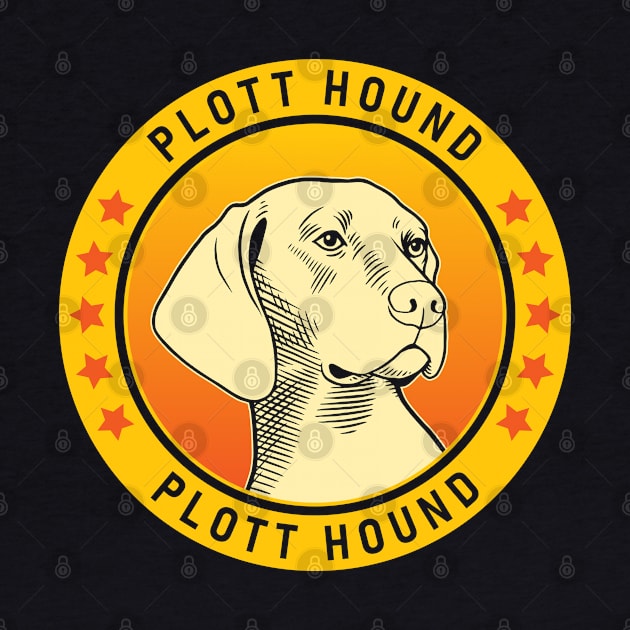 Plott Hound Dog Portrait by millersye
